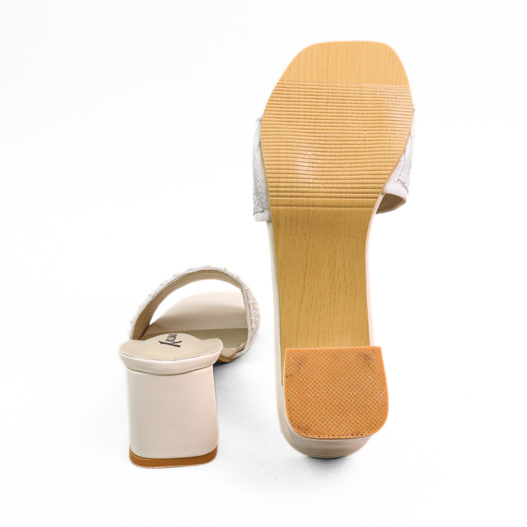 Pearl Ladies Block Heel