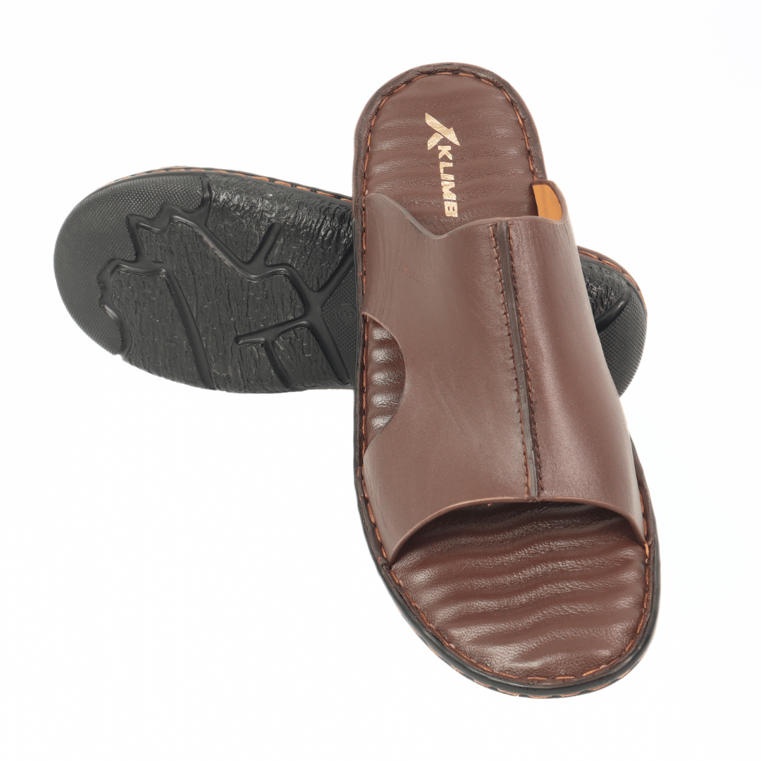 Intrigo Leather Summer Sandal - Dark Brown