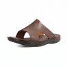 Intrigo Leather Summer Sandal - Dark Brown