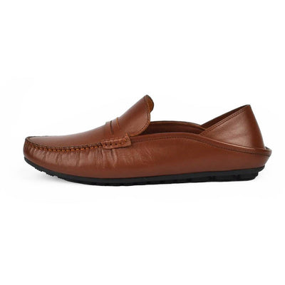 Milan Men's Casual Soft Moccasins - Brown