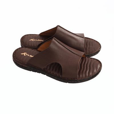 Intrigo Leather Summer Sandal - Dark Brown