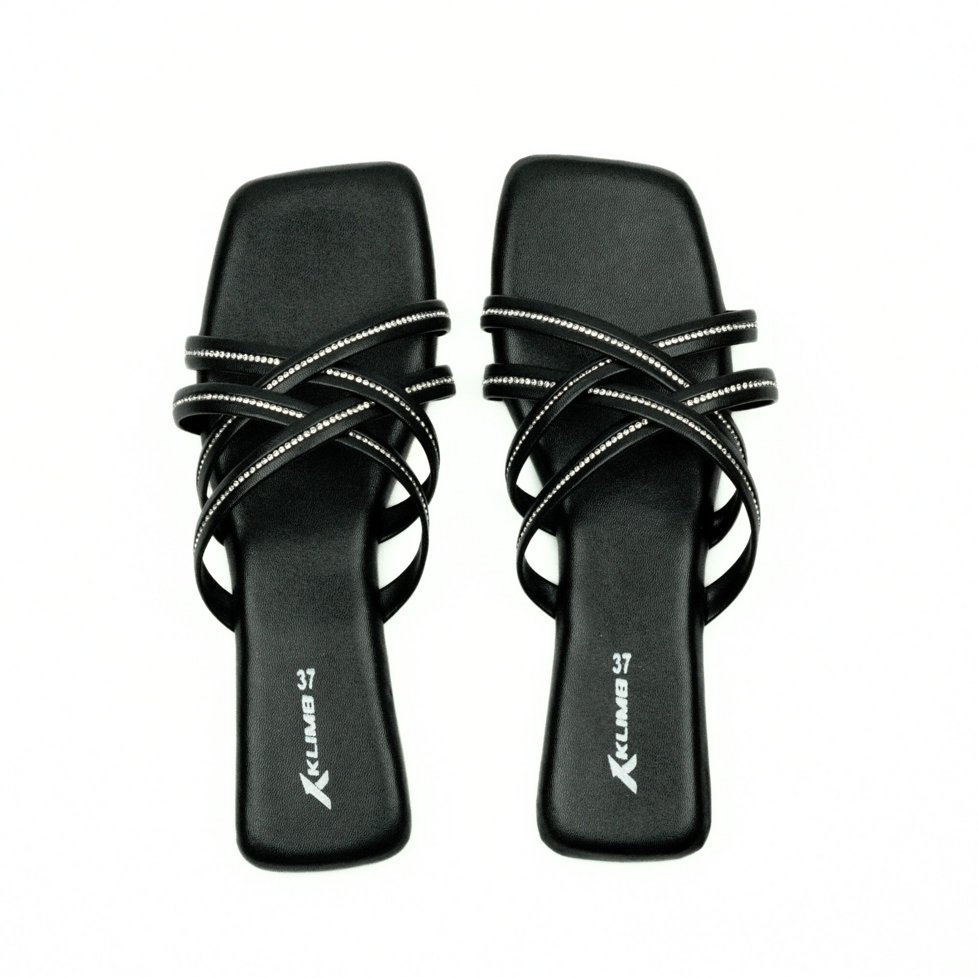 Spark Ladies Flat Sandal - Black