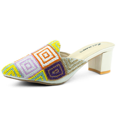 Lisa Ladies Mule Block Heel