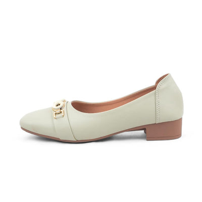 Ruth Pumpy Mid Heel - Paste