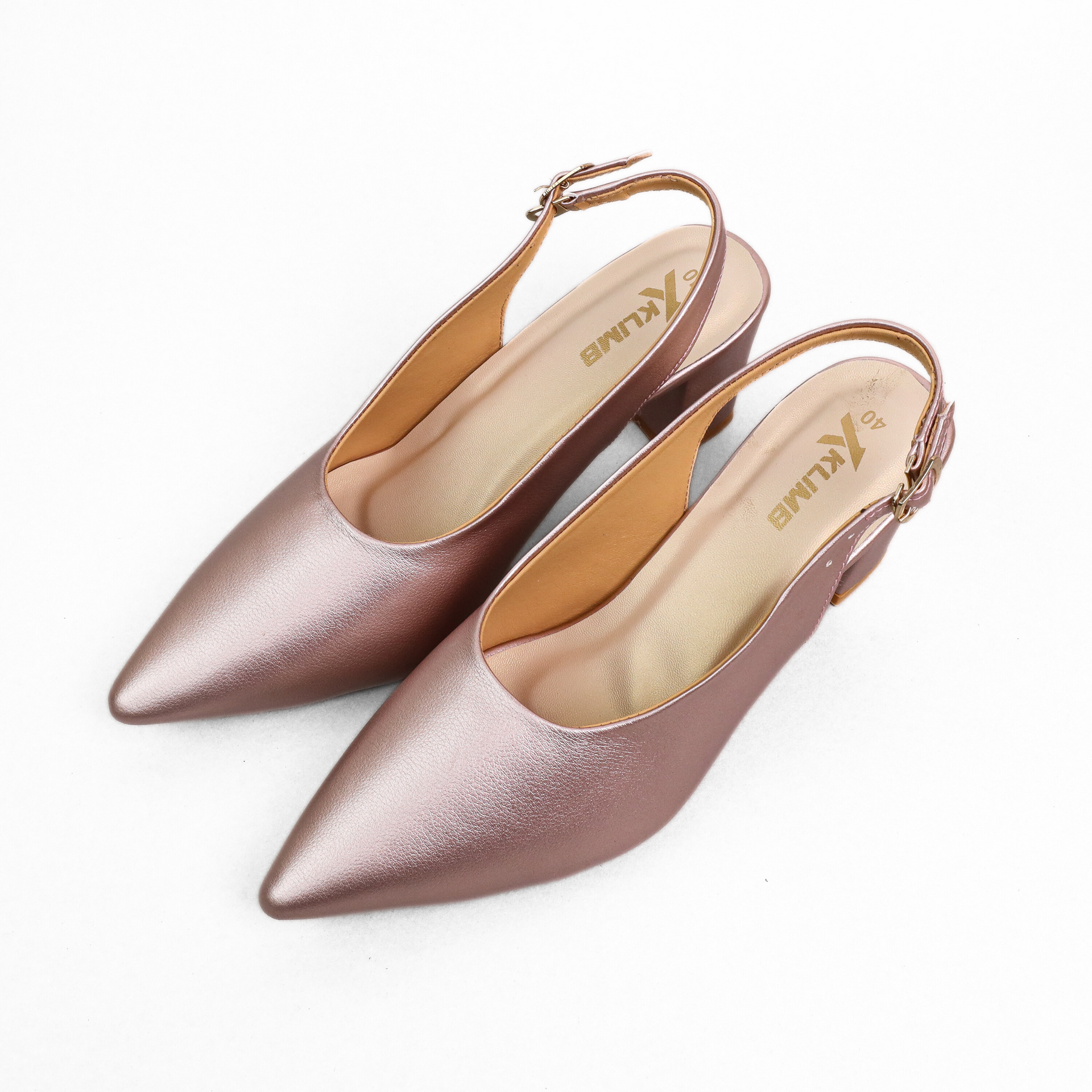 Hazzle Ladies Mule Block Heel - Raspberry Pink