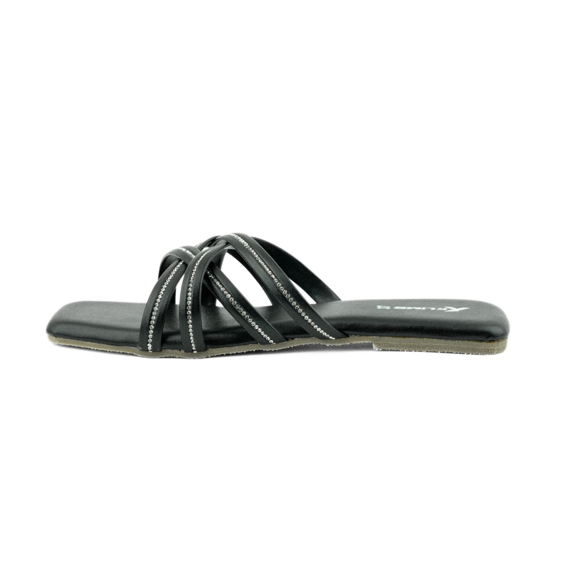 Spark Ladies Flat Sandal - Black