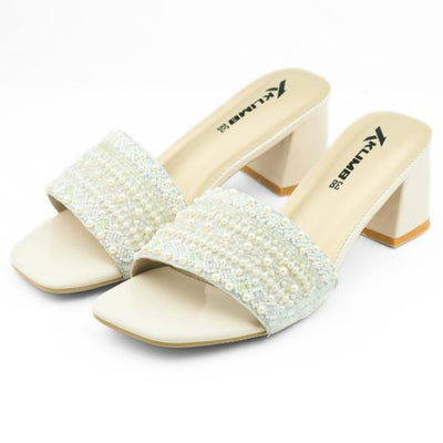 Pearl Ladies Block Heel - Fairy Pink