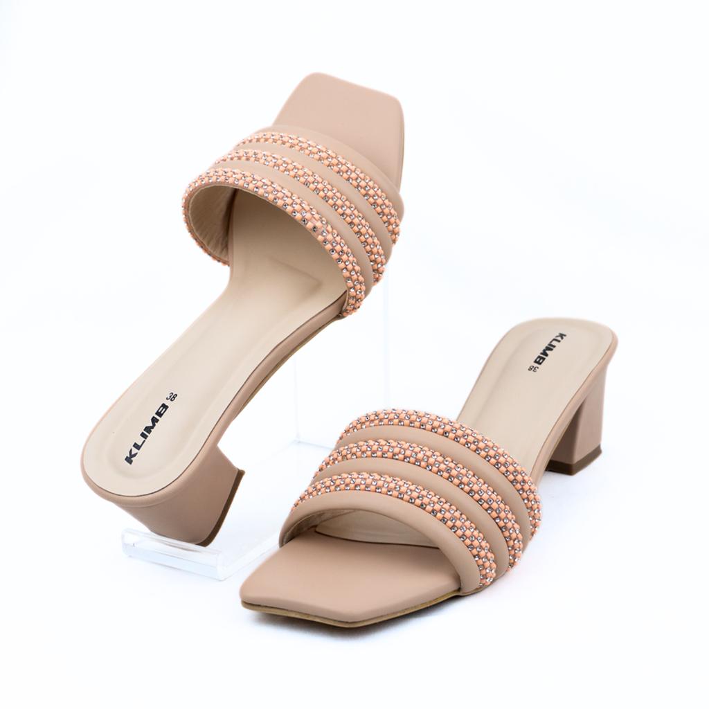 Clara Ladies Fashion Heel - Cream