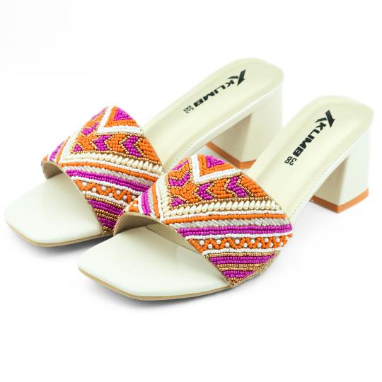 Dazzle Ladies Block Heel - Multi Color