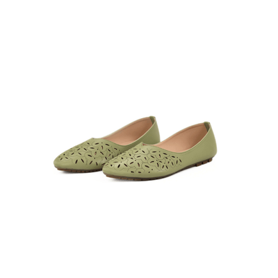 Isabella Ladies Soft Ballerina - Green