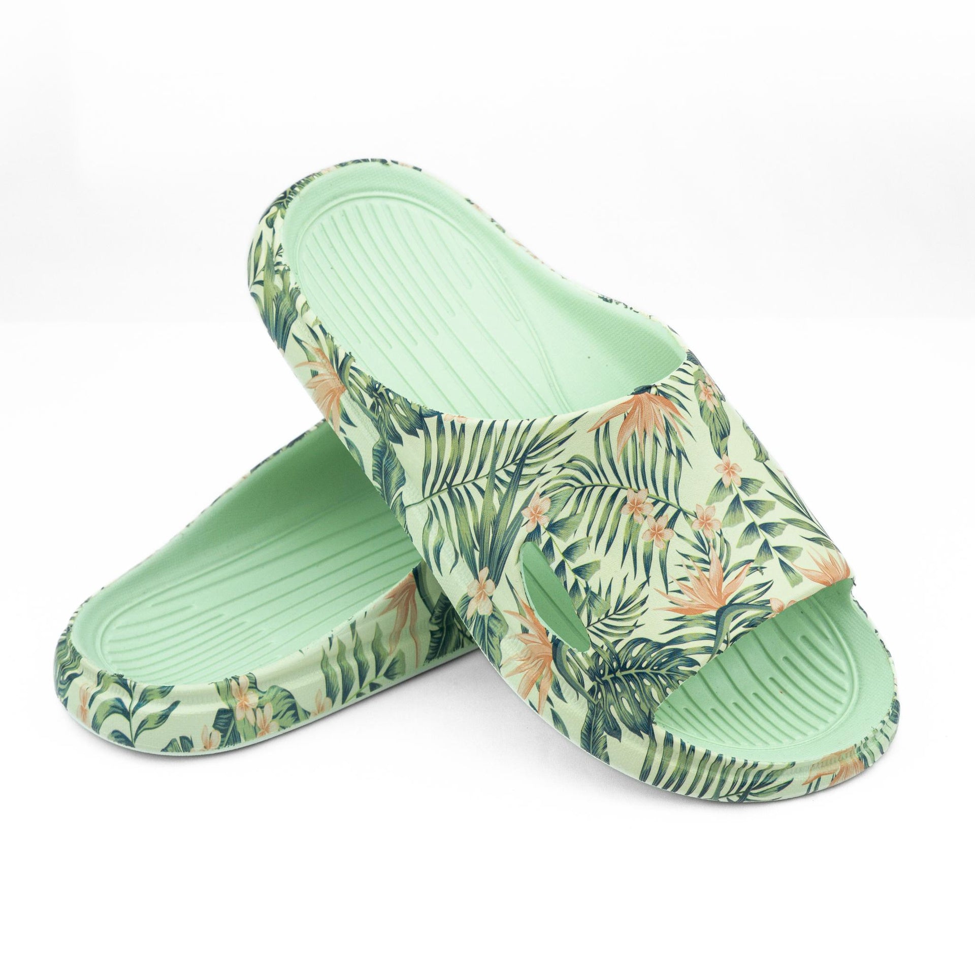 Ultra Soft Leaf Print - Honey Dew