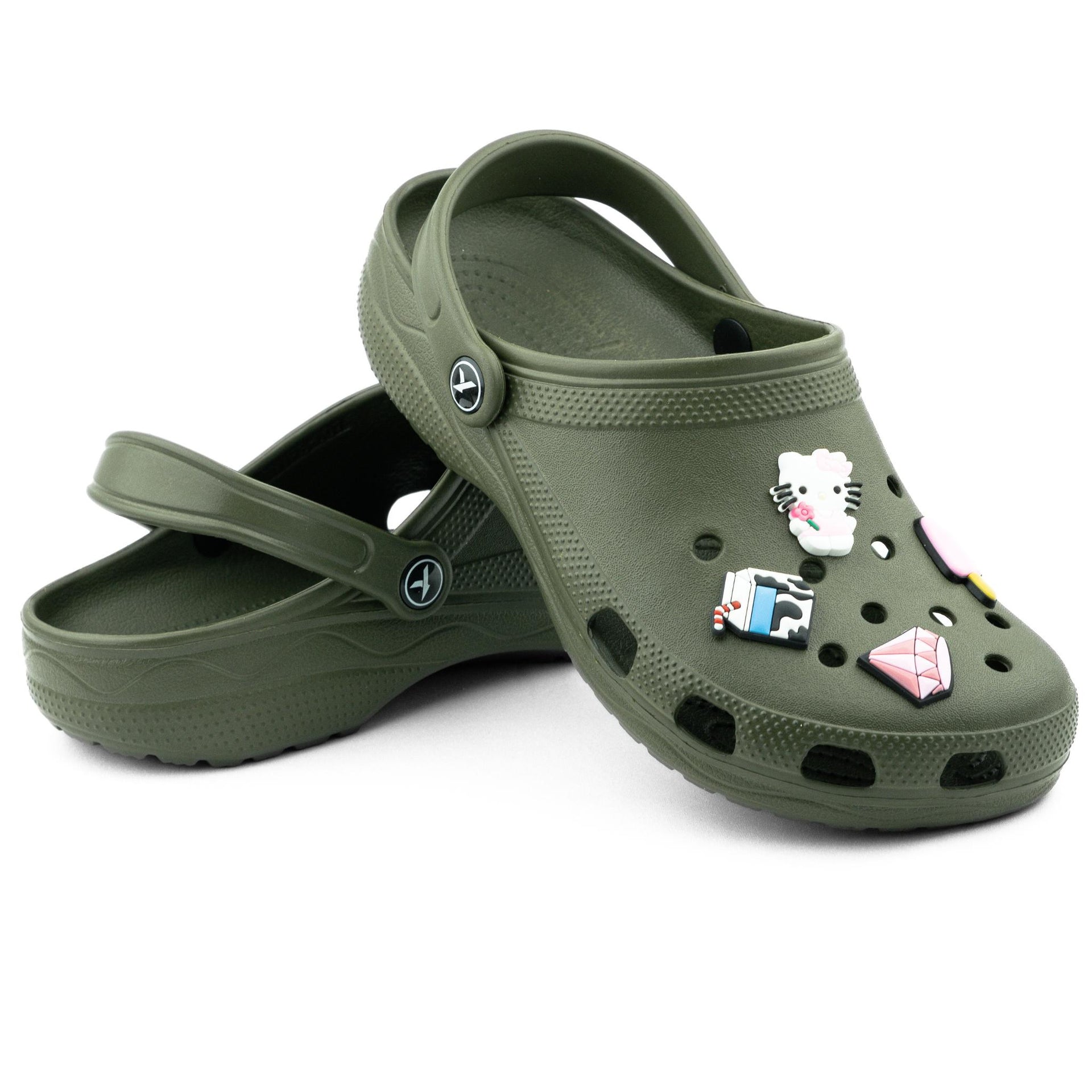 Ready Twist Klimb Klogs - Army Green