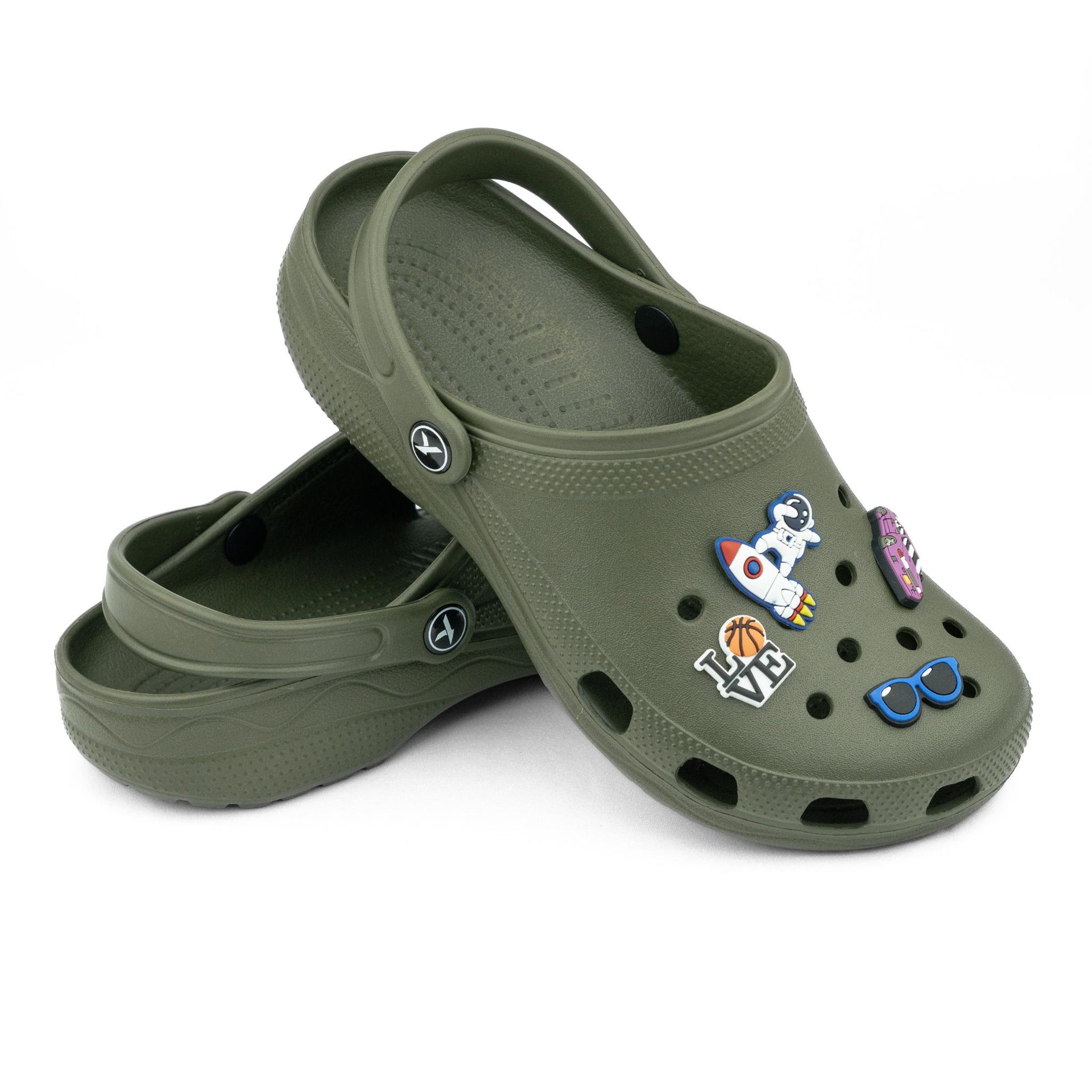 Ready Twist Klimb Klogs - Army Green