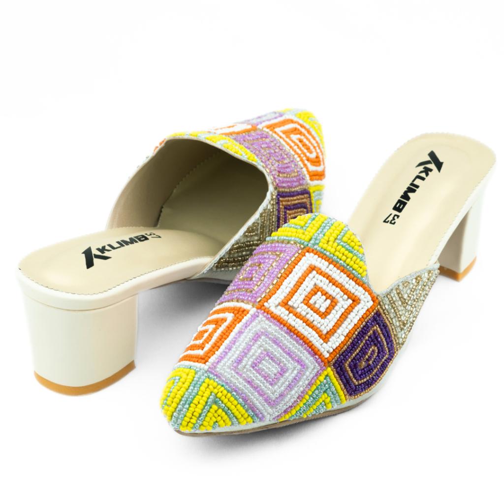 Lisa Ladies Mule Block Heel