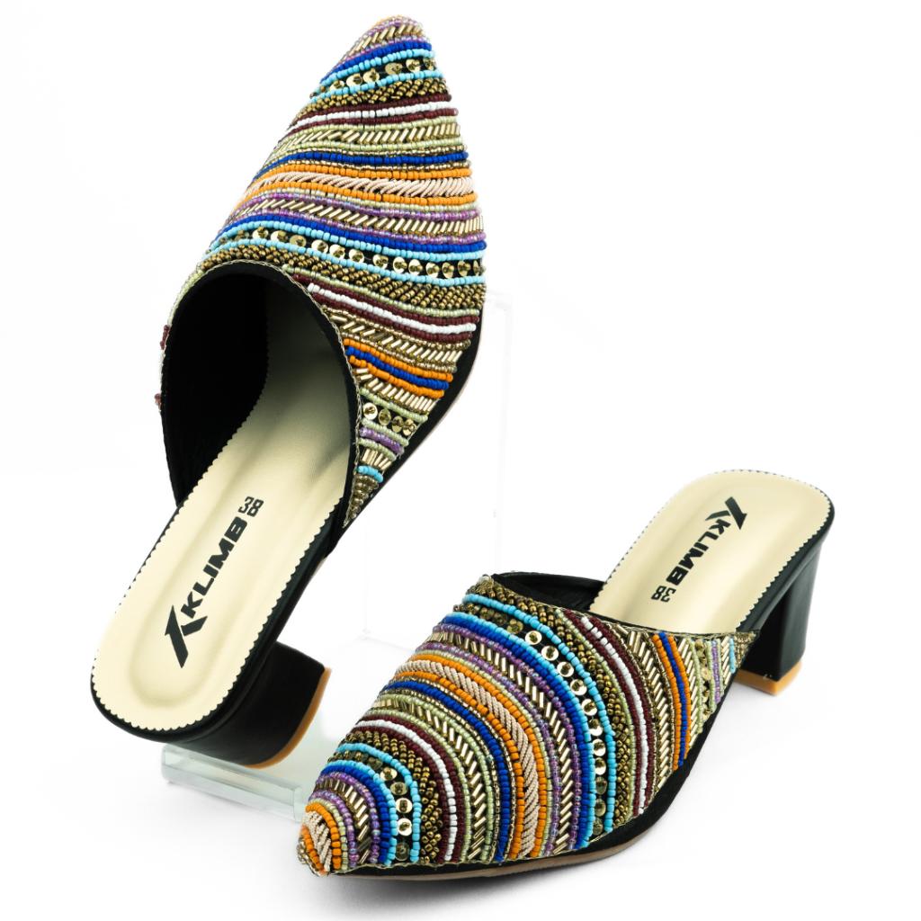 Linda Ladies Mule Block Heel