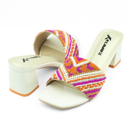 Dazzle Ladies Block Heel - Multi Color