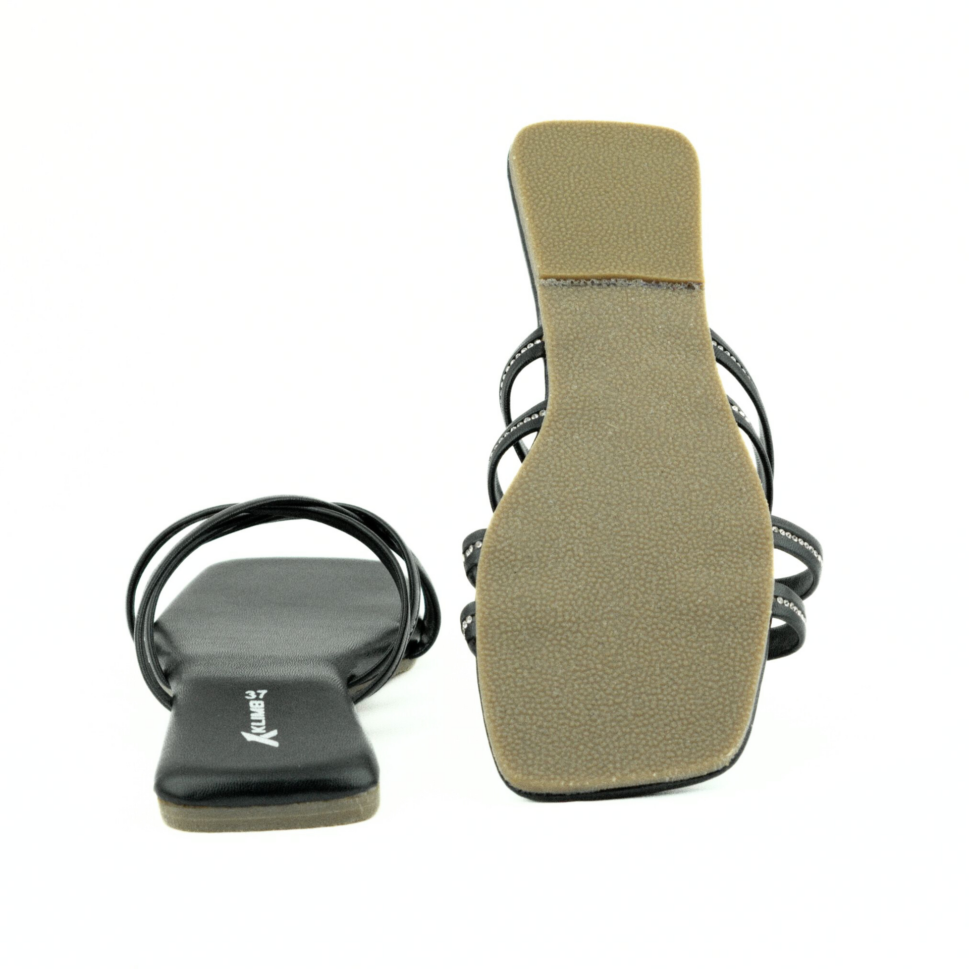 Spark Ladies Flat Sandal - Black