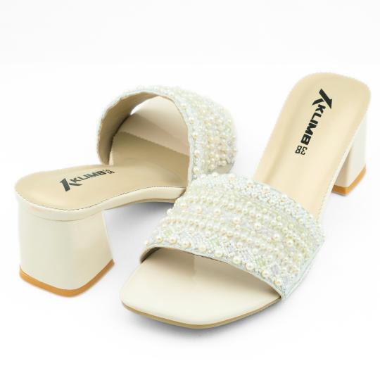 Pearl Ladies Block Heel - Fairy Pink