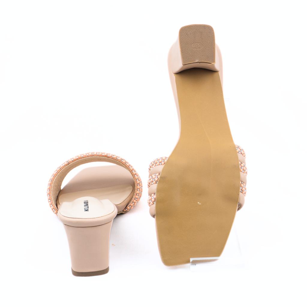 Clara Ladies Fashion Heel - Cream