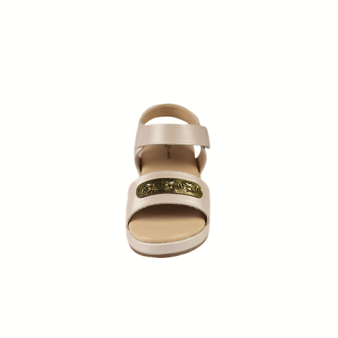 Olivia Kids Belt Sandal - Off White