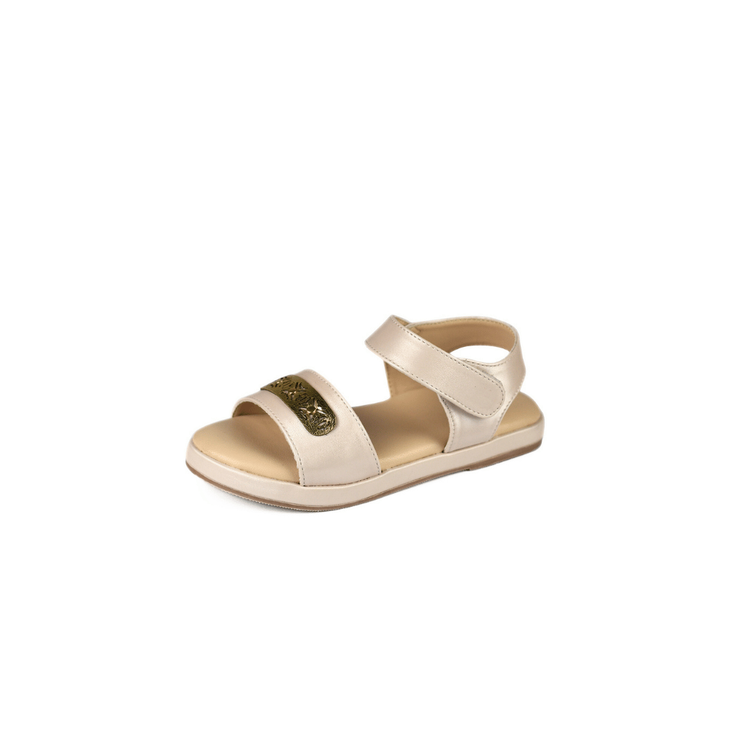 Olivia Kids Belt Sandal - Off White