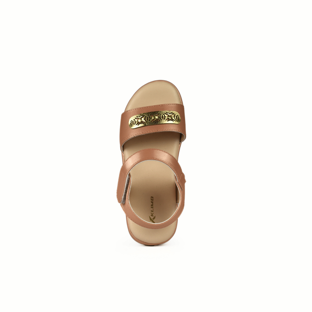 Olivia Kids Belt Sandal - Dark Brown
