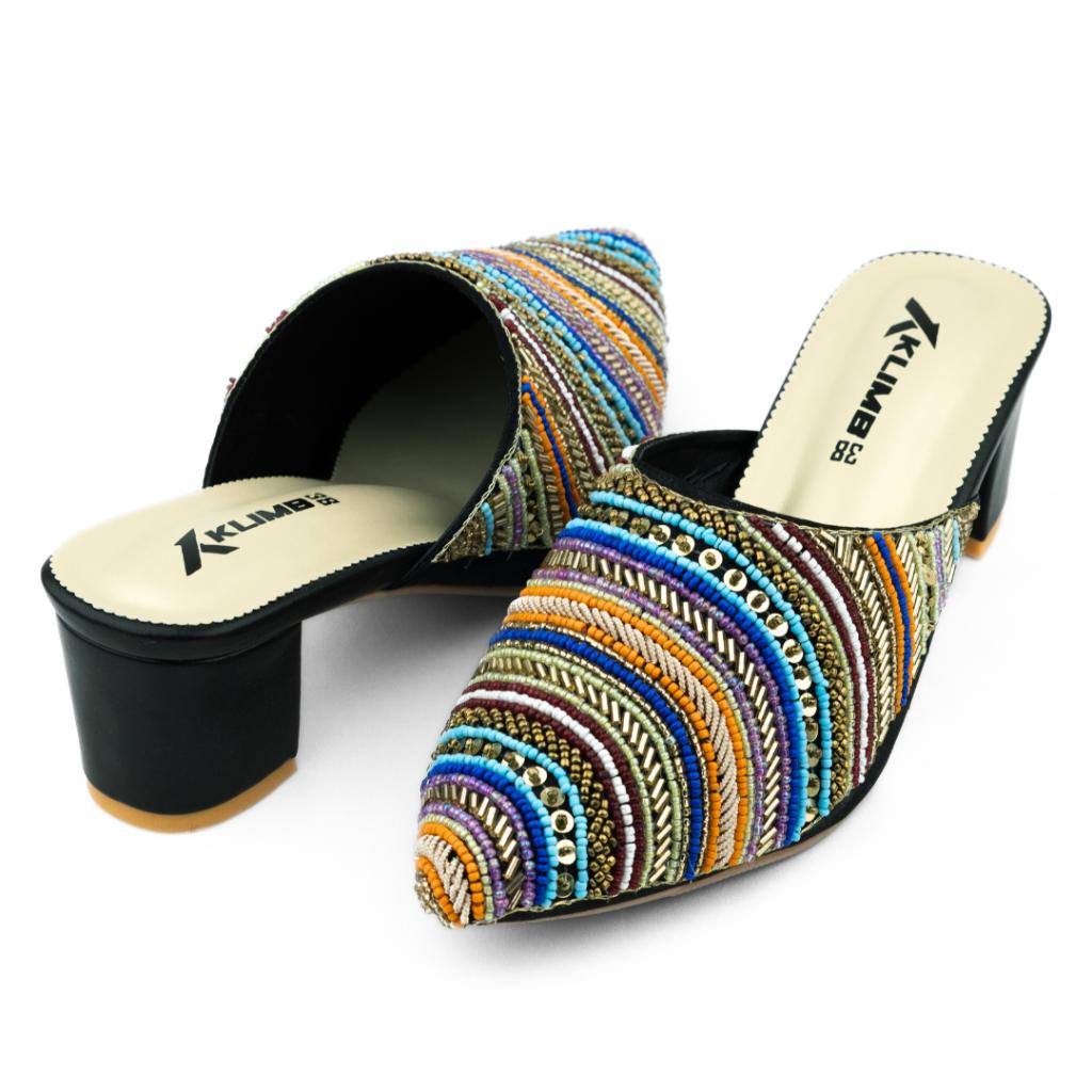 Linda Ladies Mule Block Heel