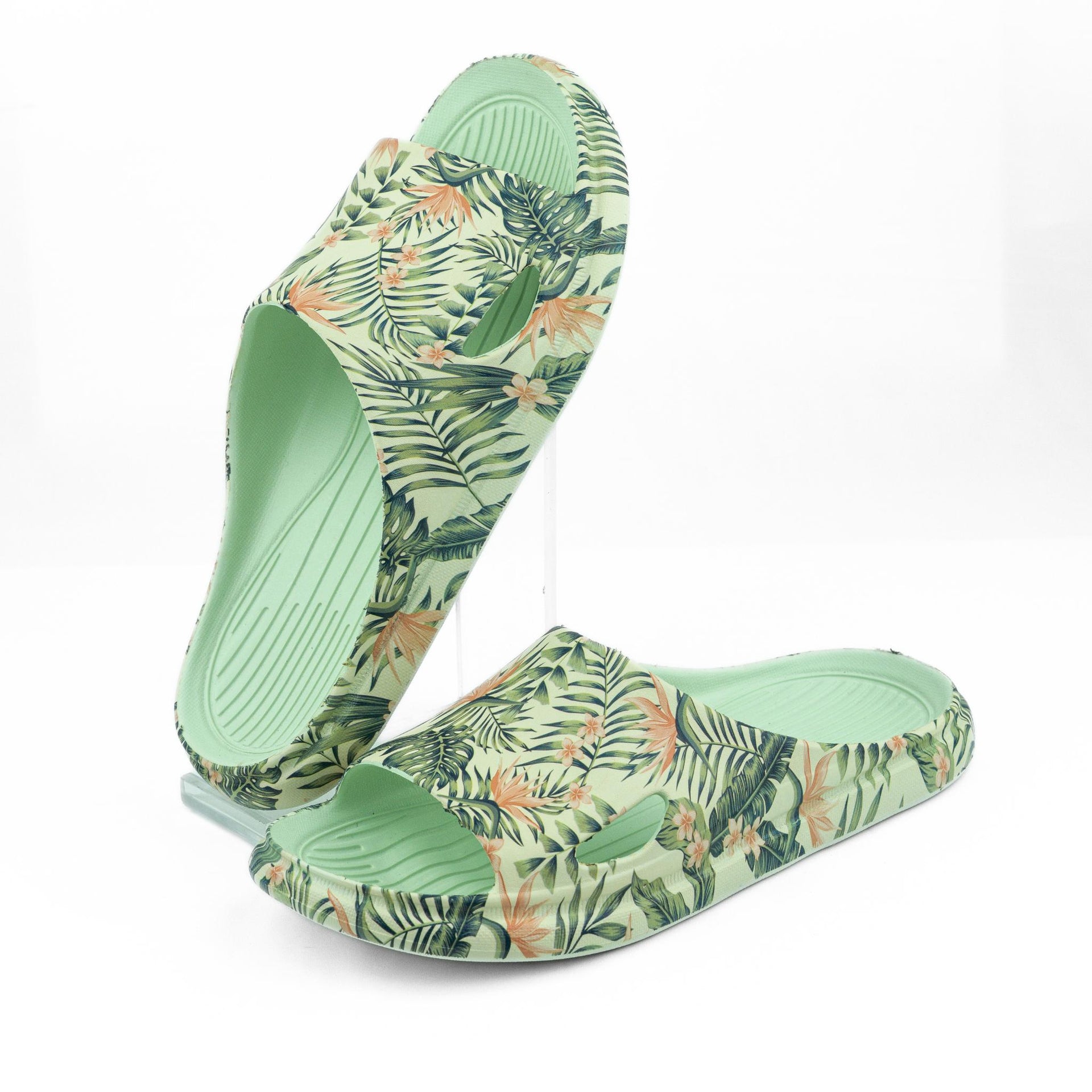 Ultra Soft Leaf Print - Honey Dew