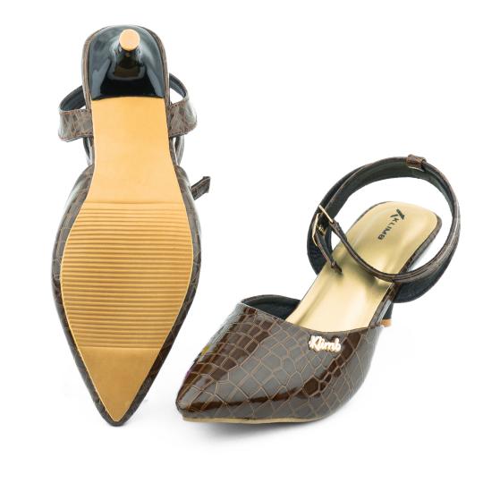 Leduna Ladies Stylish Heel -  Brown