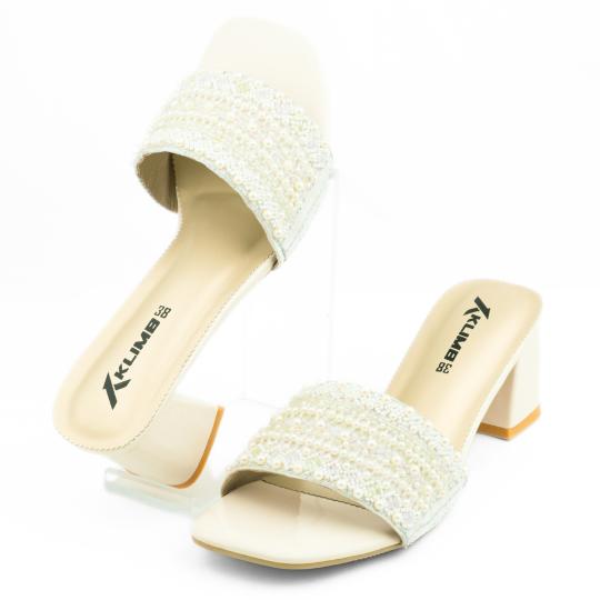 Pearl Ladies Block Heel - Fairy Pink