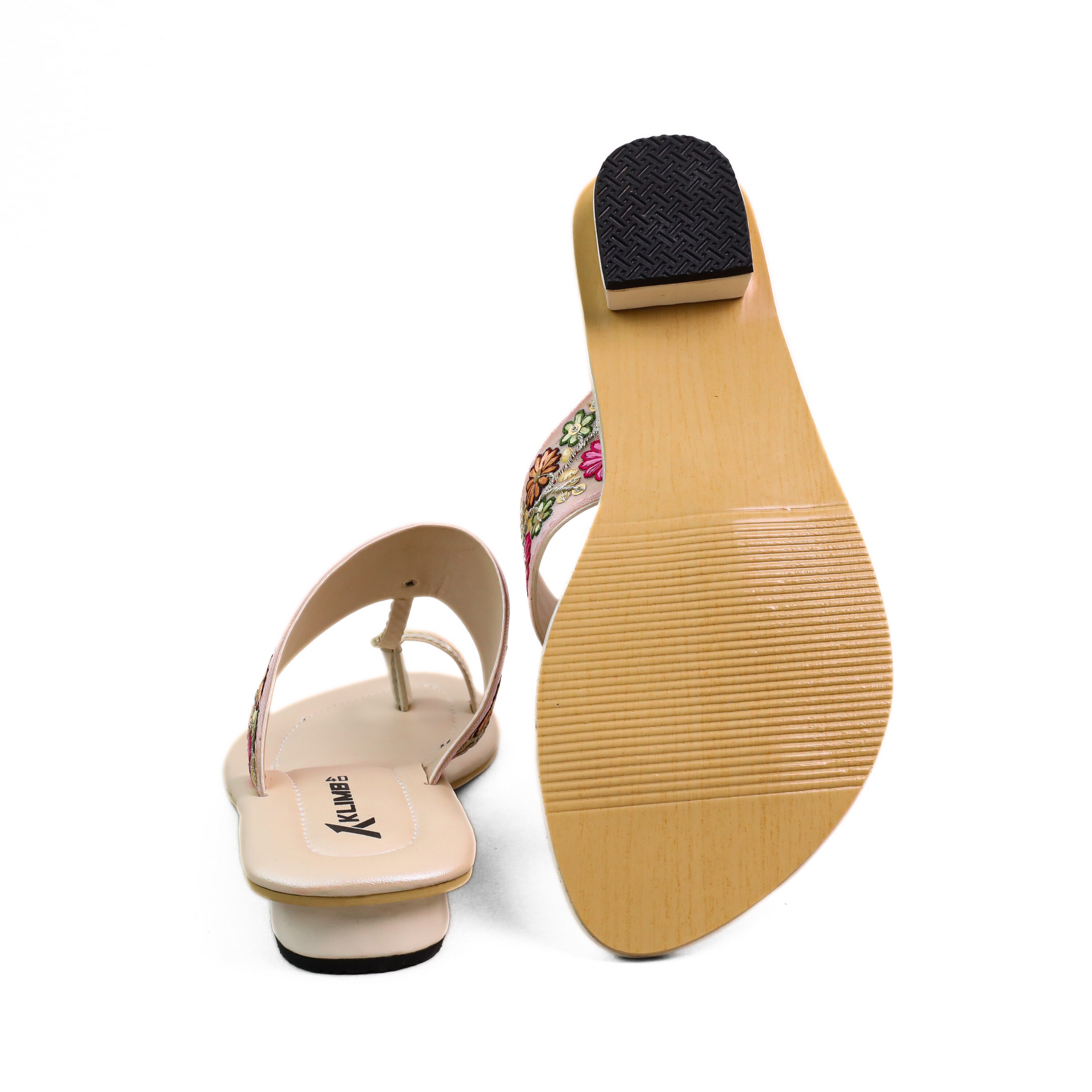 Flora Low Mid Heel Sandal