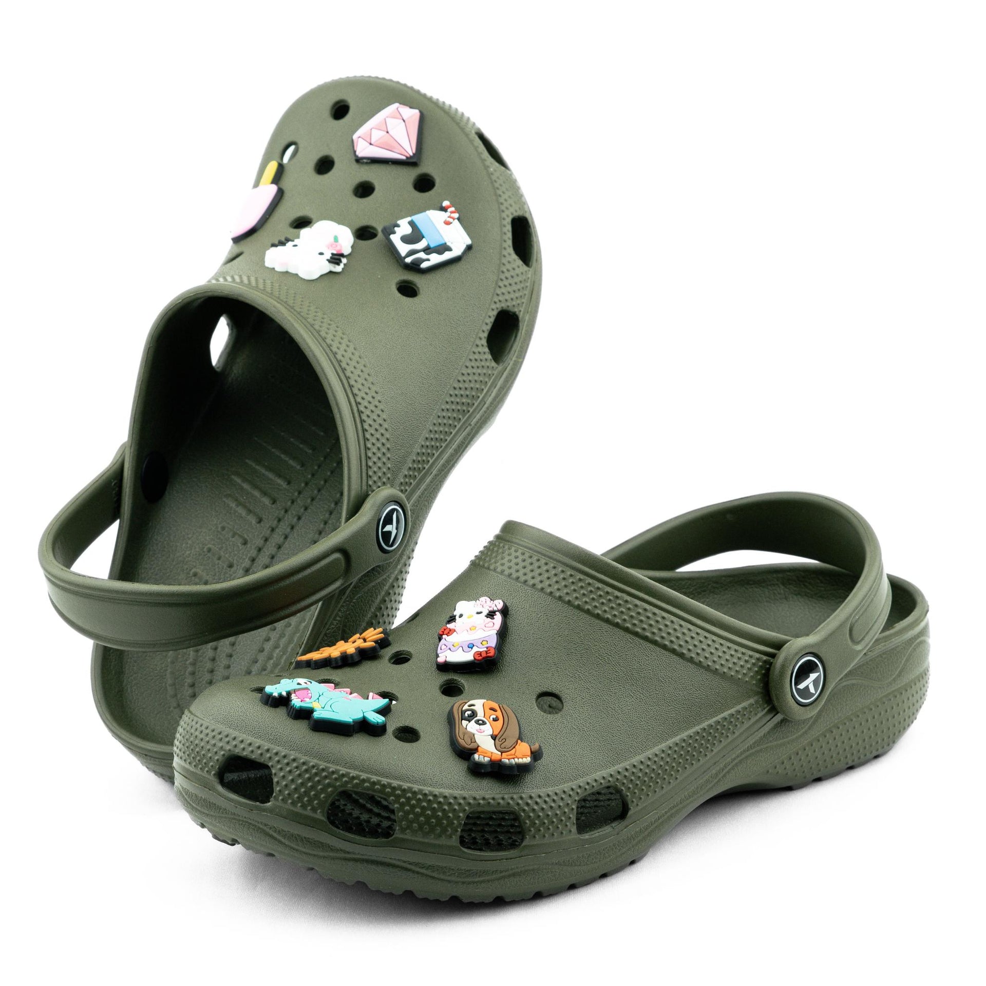 Ready Twist Klimb Klogs - Army Green