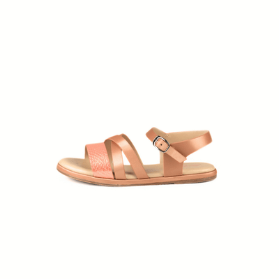 Bella Ladies Flat Belt Sandal - Simple Pink