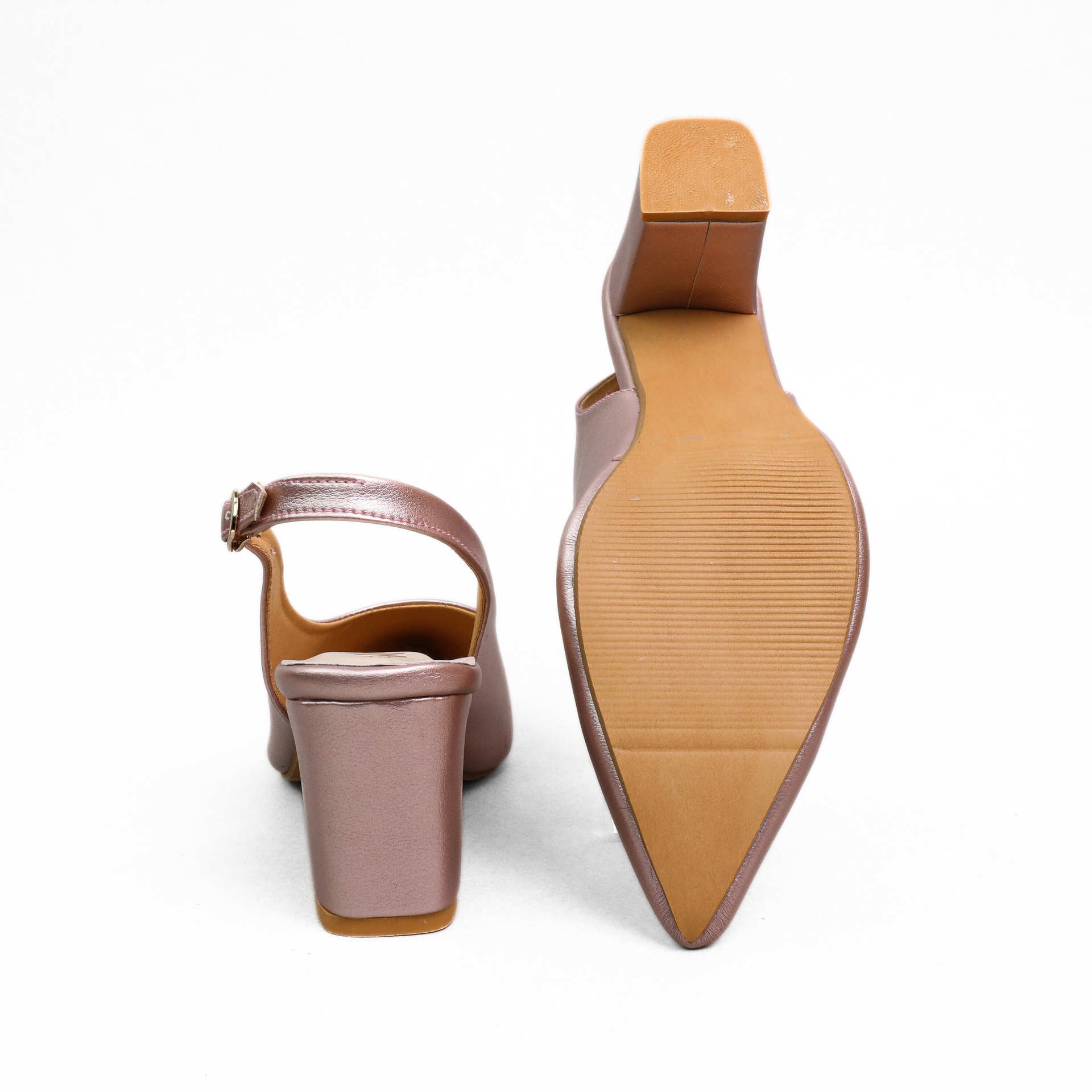 Hazzle Ladies Mule Block Heel - Raspberry Pink