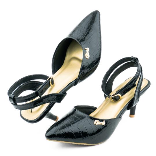 Leduna Ladies Stylish Heel -  Black