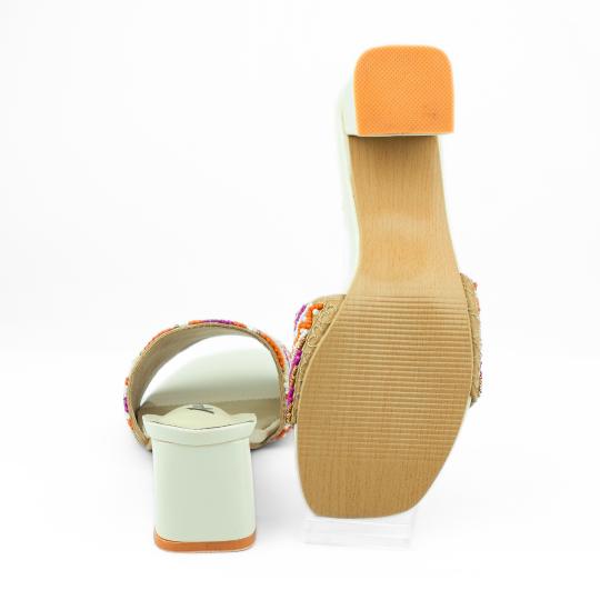 Dazzle Ladies Block Heel - Multi Color