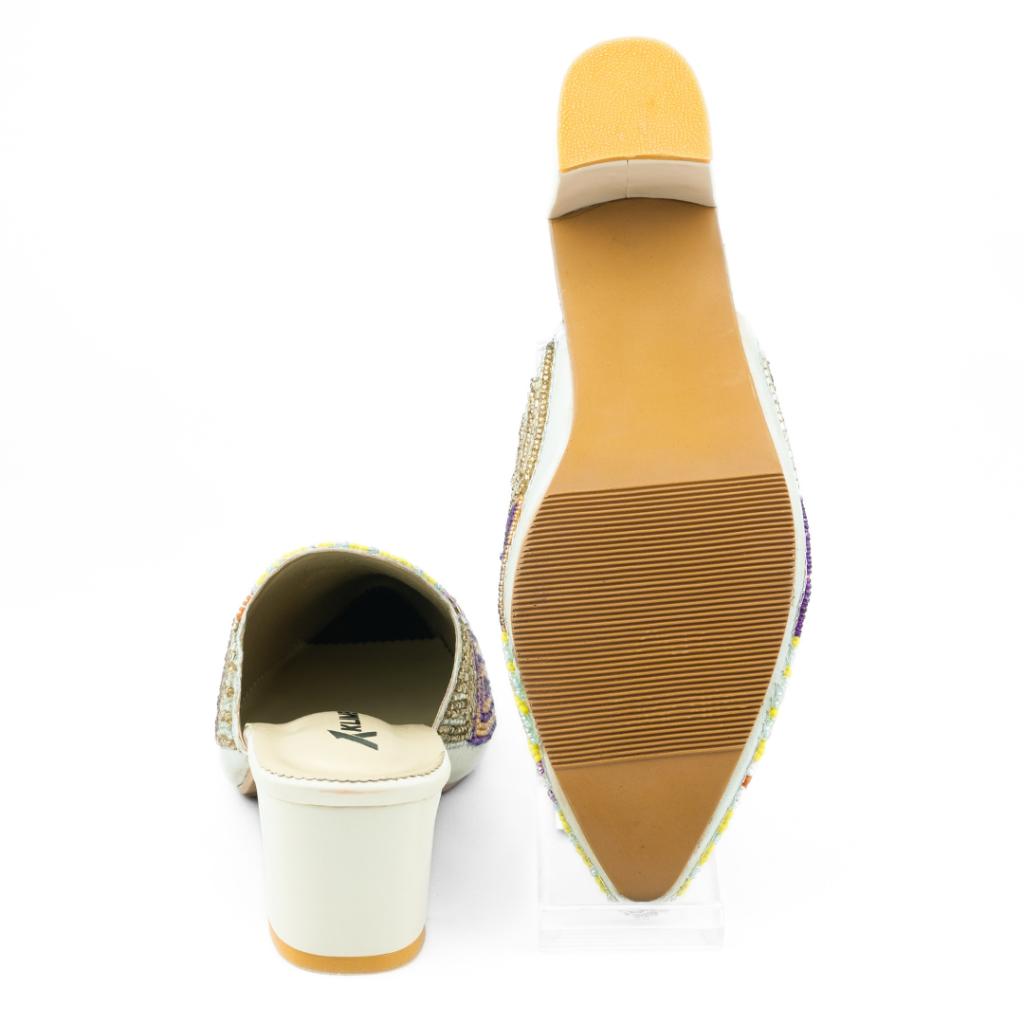 Lisa Ladies Mule Block Heel