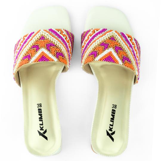 Dazzle Ladies Block Heel - Multi Color