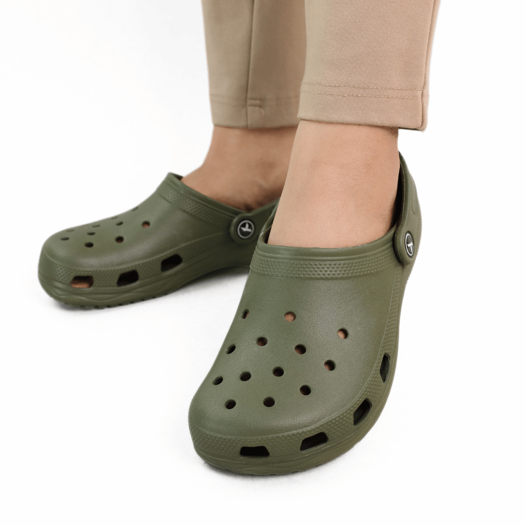 Klimb Klogs - Army Green