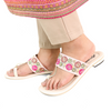 Flora Low Mid Heel Sandal