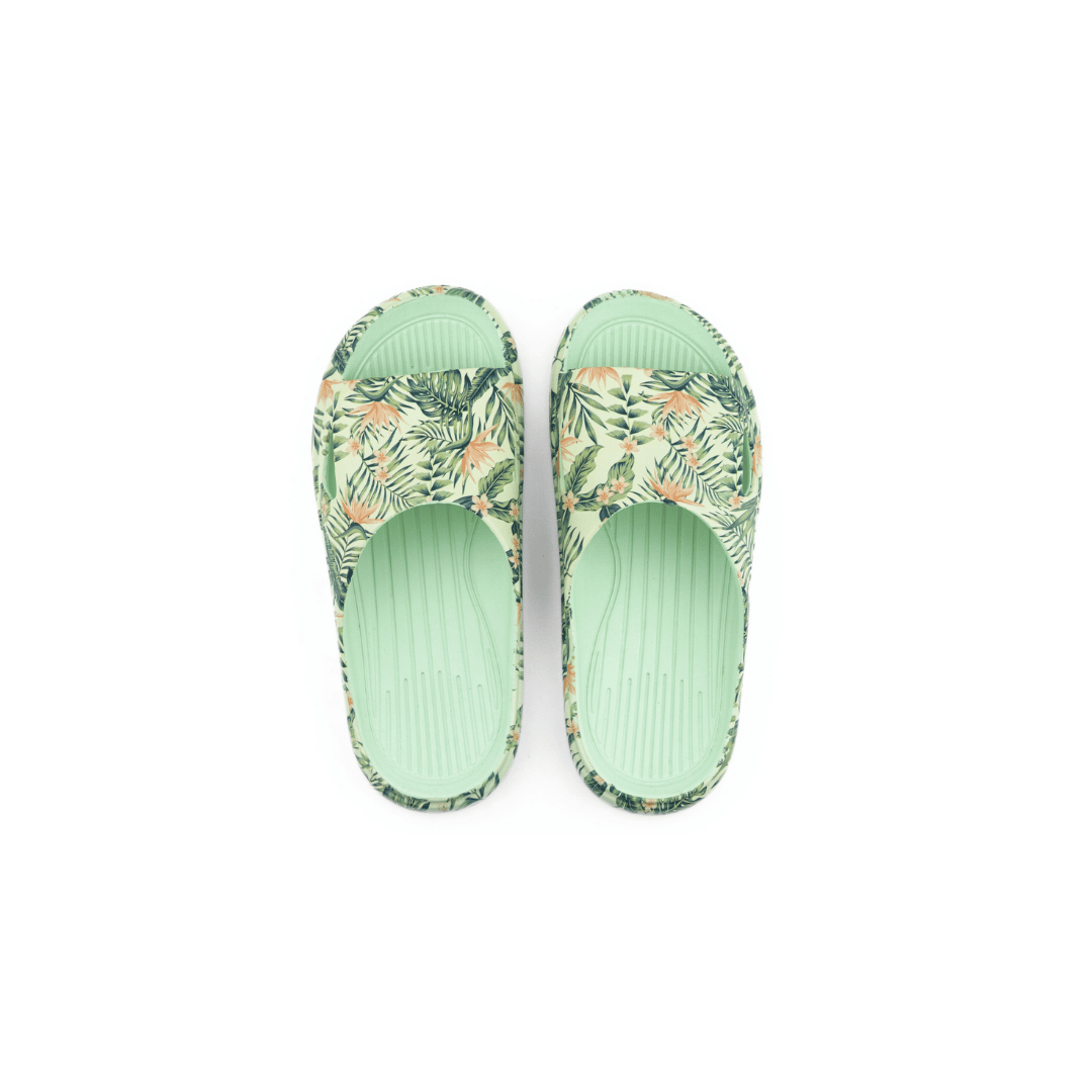 Ultra Soft Leaf Print - Honey Dew
