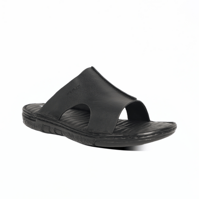 Intrigo Leather Summer Sandal - Black