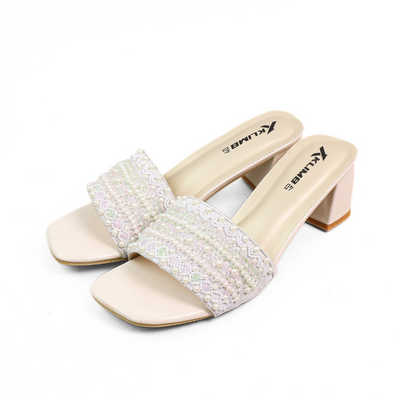 Pearl Ladies Block Heel