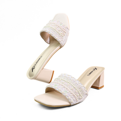 Pearl Ladies Block Heel