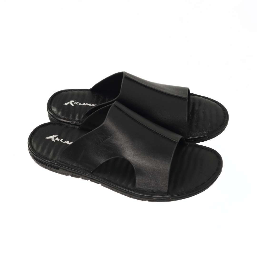 Intrigo Leather Summer Sandal - Black