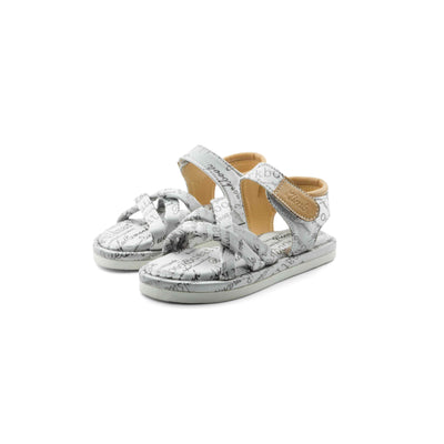 Louis Kids Belt Sandal -Silver