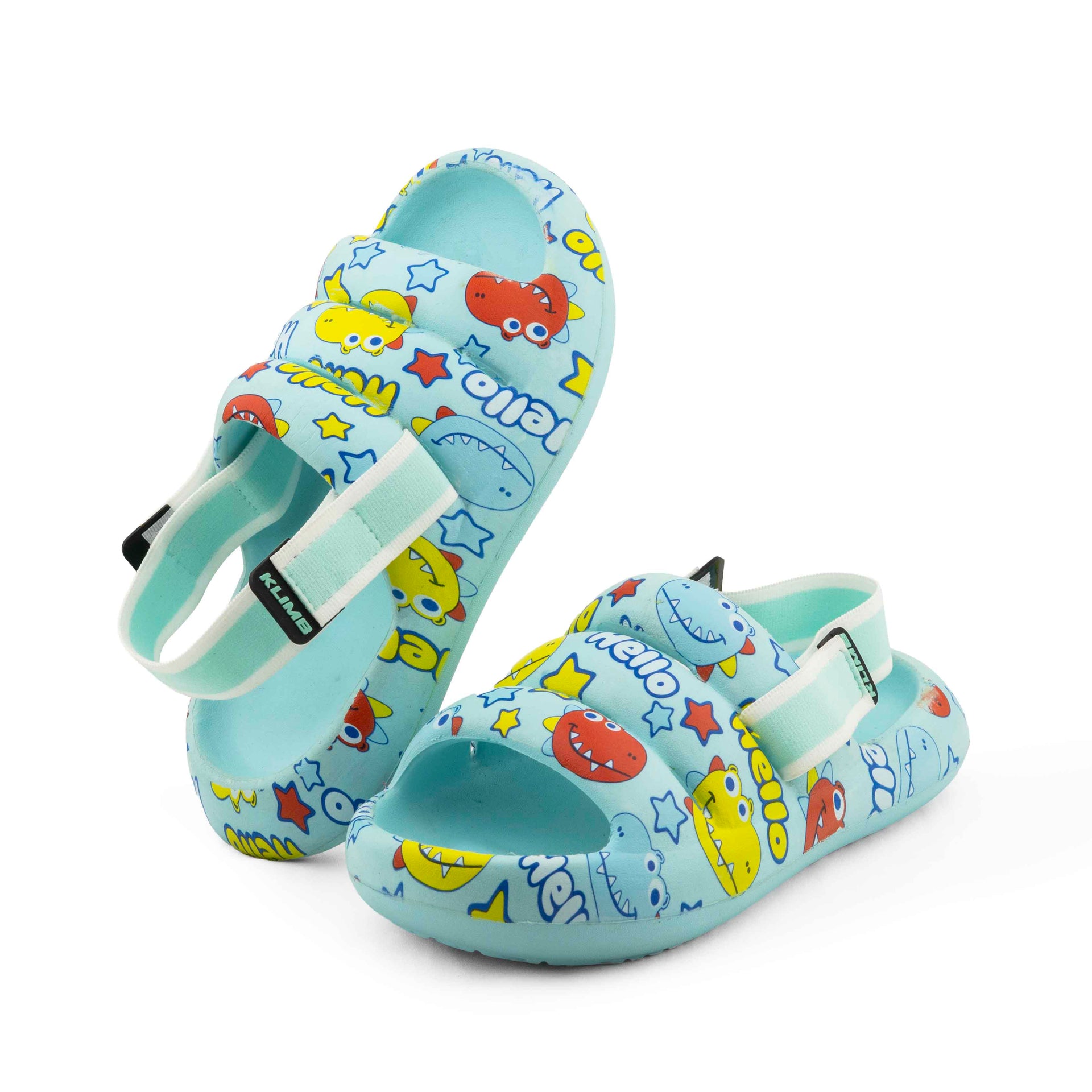 Bumble Bee Hello Dino - Teal Blue