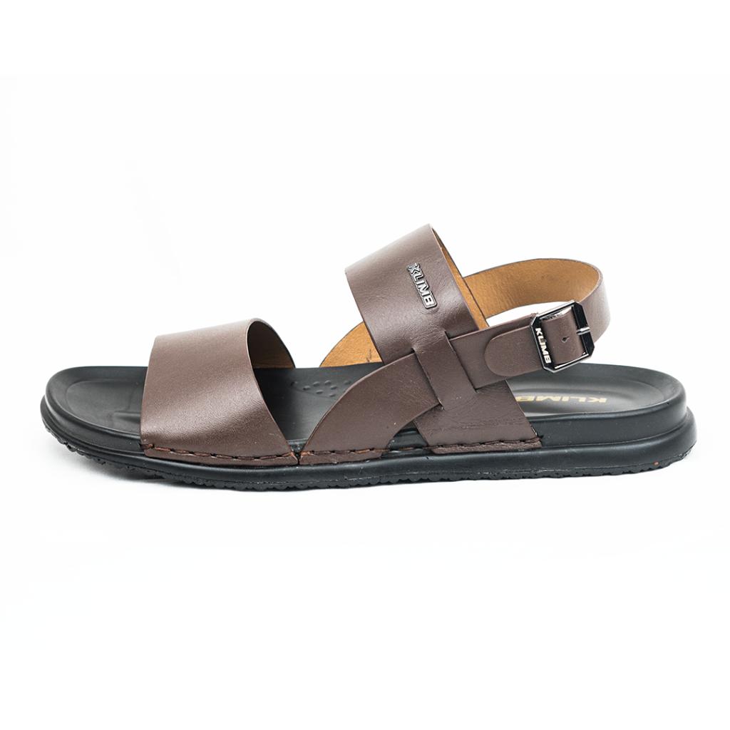 Elis Mens sandal - Dark Brown