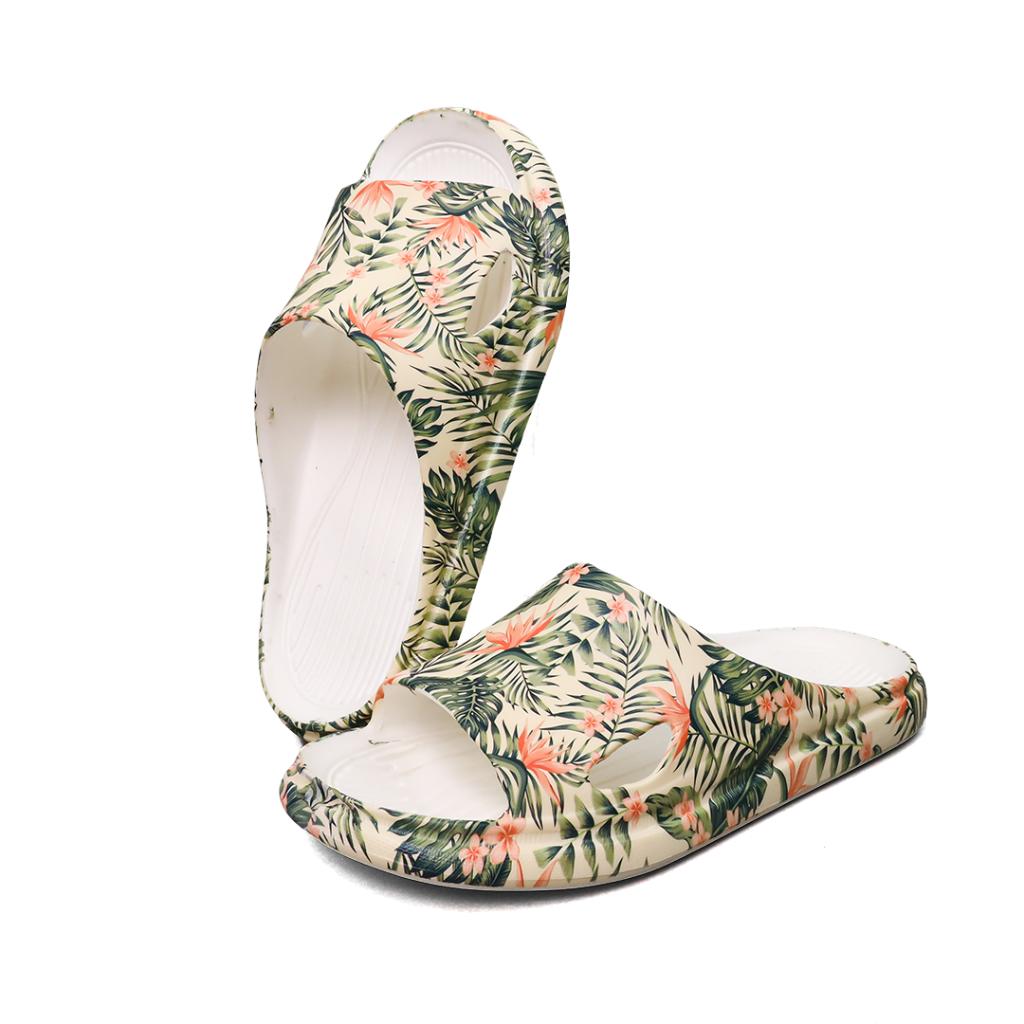 Ultra Soft - Enigma Leaf Print - white