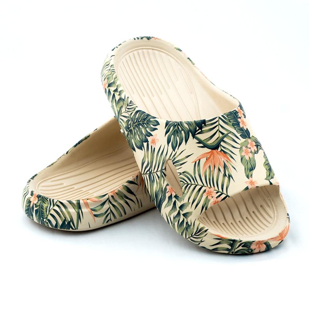 Ultra Soft - Enigma Leaf Print - Beige